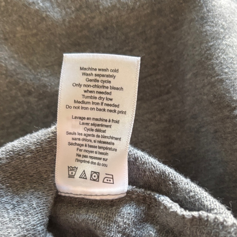 Cold Water Creek Gray Hooded Tunic with Front Pocket - Picture 8 of 9